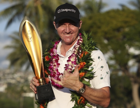 Jimmy Walker of the U.S. celebrates